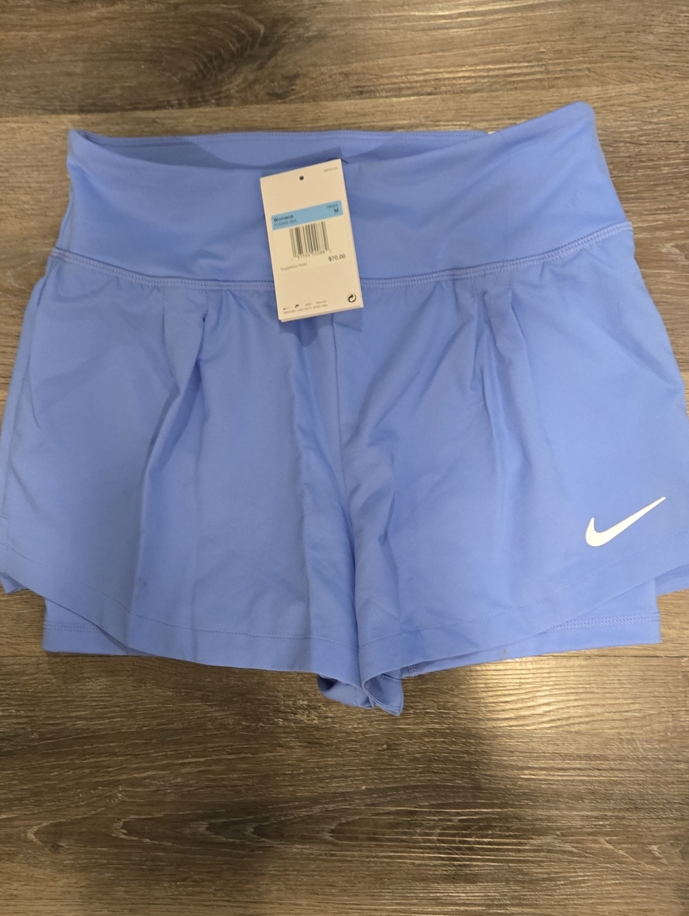 Nike Womens Tennis Shortss Medium Periwinkle Blue NWT - Picture 1 of 3